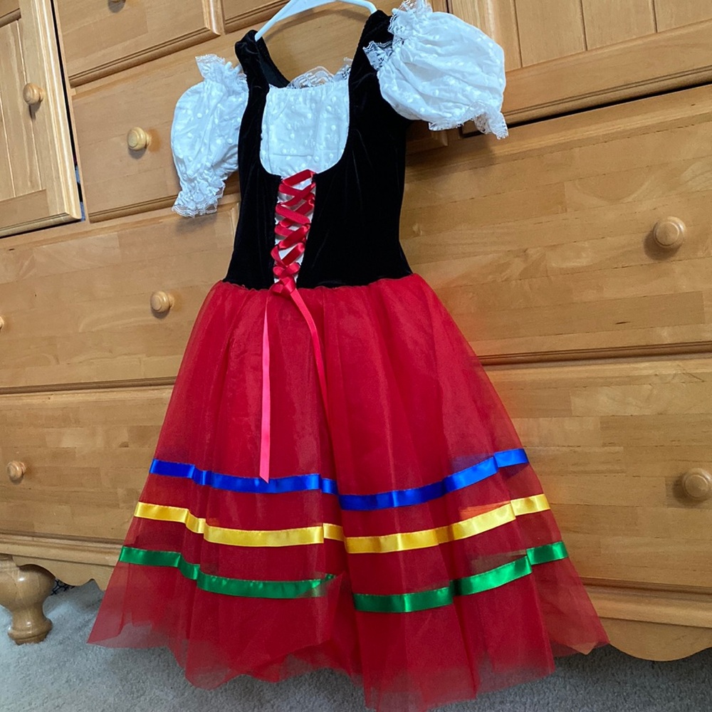 Revolution dancewear Tarantella girls costume